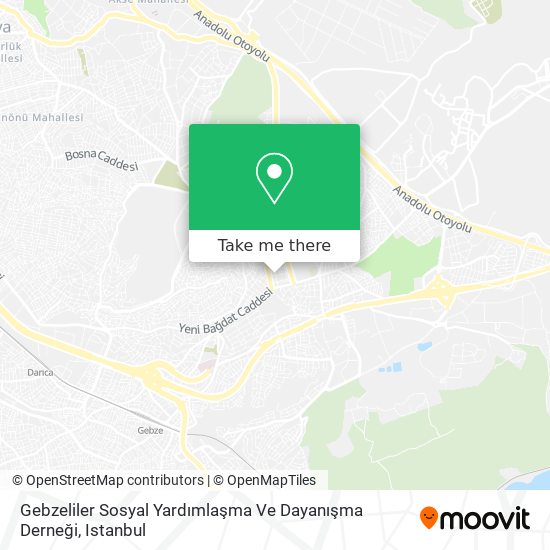 Gebzeliler Sosyal Yardımlaşma Ve Dayanışma Derneği map