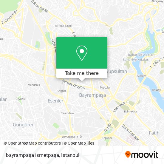 bayrampaşa ismetpaşa map