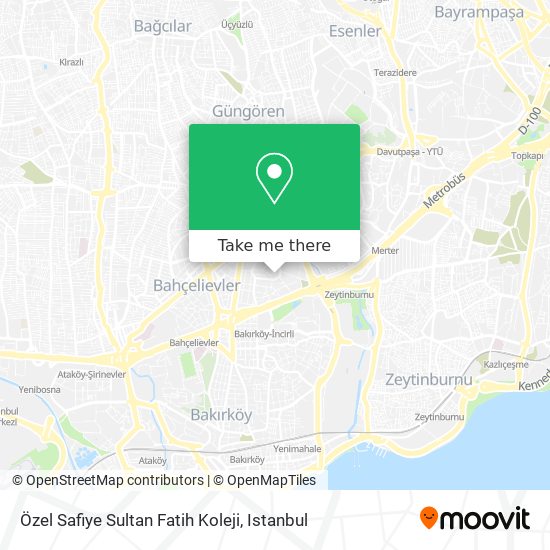 Özel Safiye Sultan Fatih Koleji map