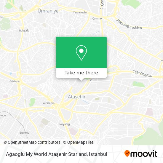 Ağaoglu My World Ataşehir Starland map