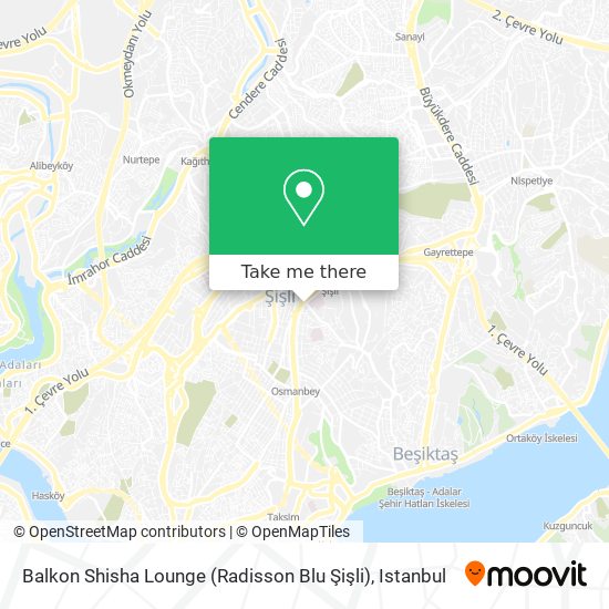 Balkon Shisha Lounge (Radisson Blu Şişli) map
