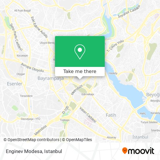 Enginev Modesa map