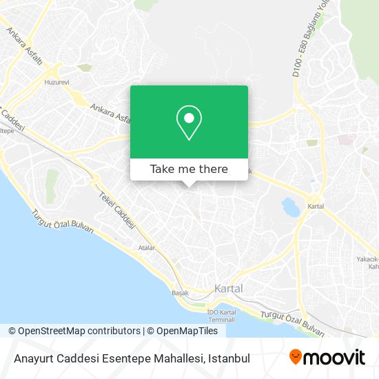 Anayurt Caddesi Esentepe Mahallesi map