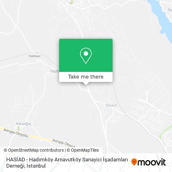 HASİAD - Hadımköy Arnavutköy Sanayici İşadamları Derneği map