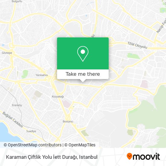 Karaman Çiftlik Yolu İett Durağı map