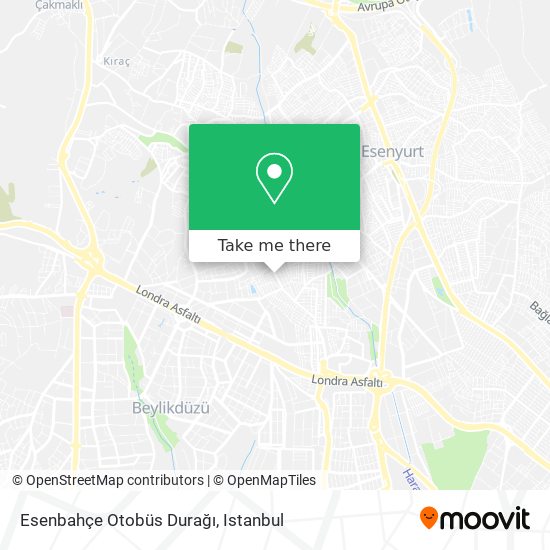 Esenbahçe Otobüs Durağı map