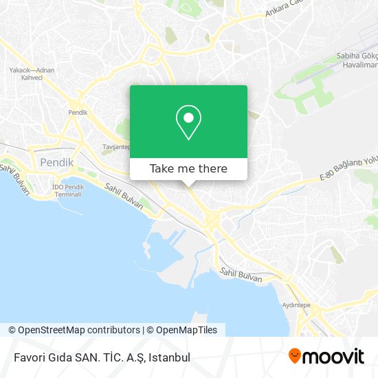 Favori Gıda SAN. TİC. A.Ş map