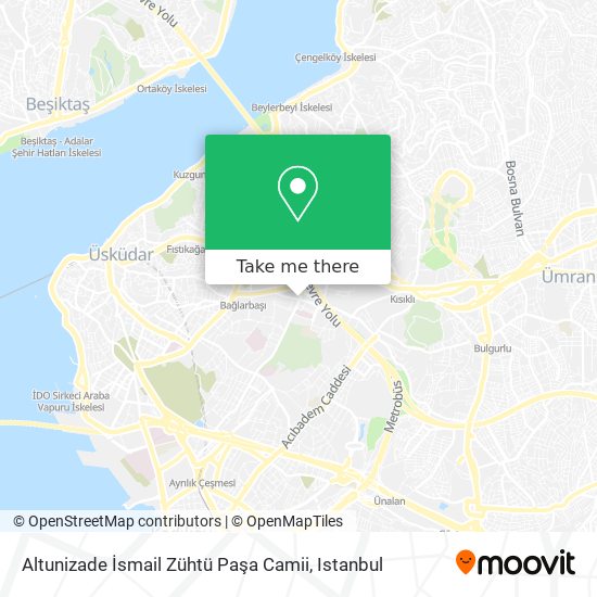 Altunizade İsmail Zühtü Paşa Camii map