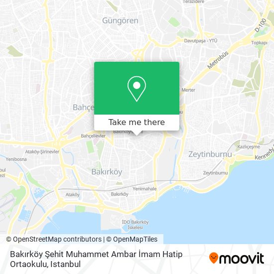 Bakırköy Şehit Muhammet Ambar İmam Hatip Ortaokulu map