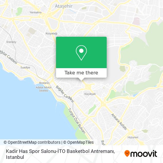 Kadir Has Spor Salonu-İTO Basketbol Antremanı map