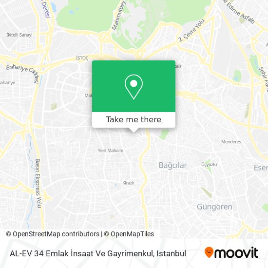 AL-EV 34 Emlak İnsaat Ve Gayrimenkul map