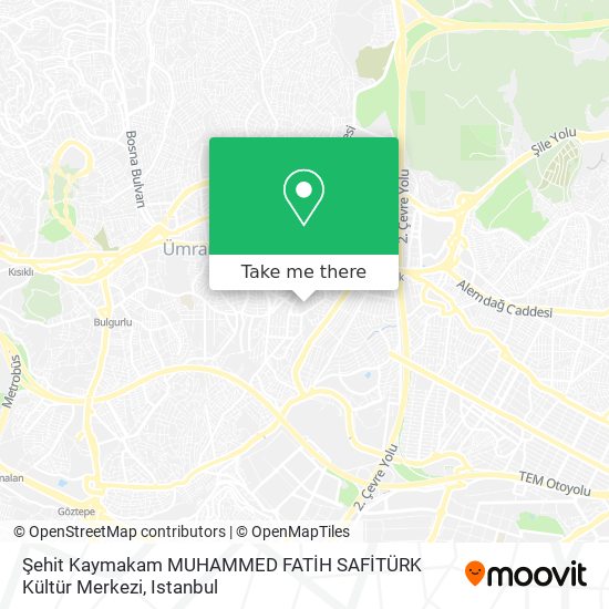 Şehit Kaymakam MUHAMMED FATİH SAFİTÜRK Kültür Merkezi map