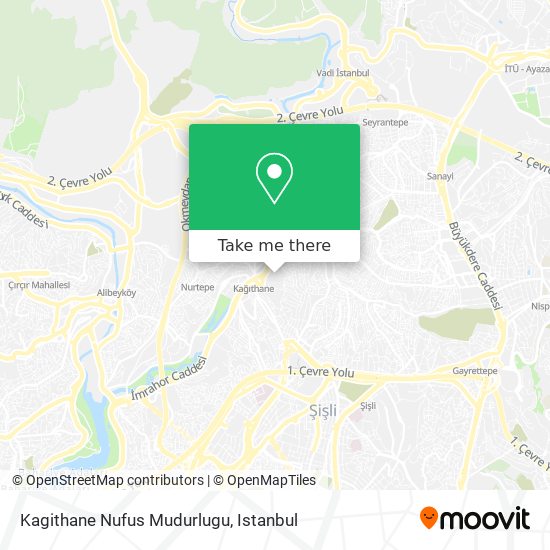 Kagithane Nufus Mudurlugu map