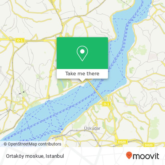 Ortaköy moskue map