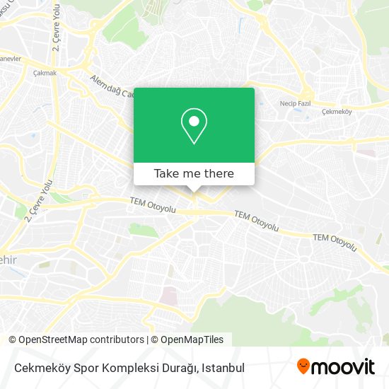 Cekmeköy Spor Kompleksi Durağı map
