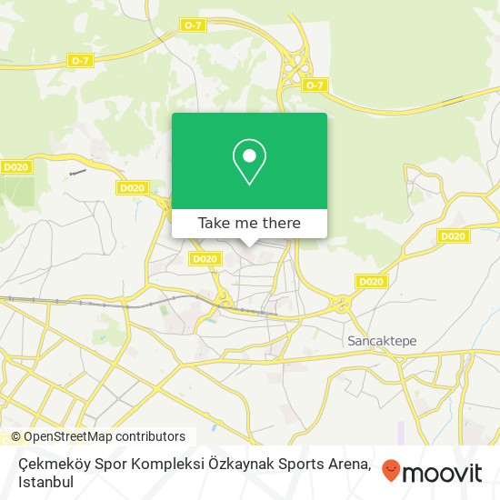 Çekmeköy Spor Kompleksi Özkaynak Sports Arena map