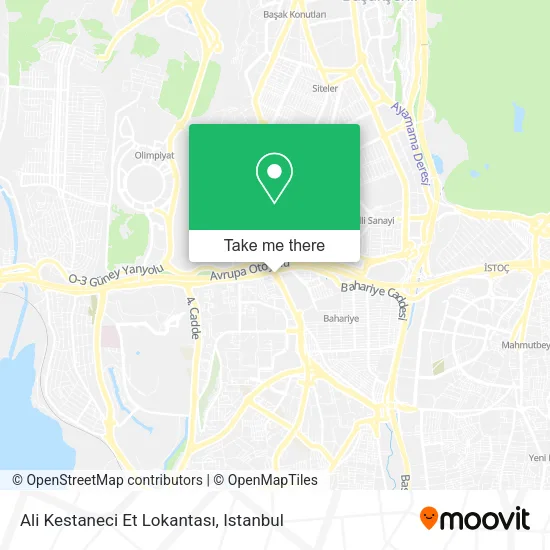 Ali Kestaneci Et Lokantası map