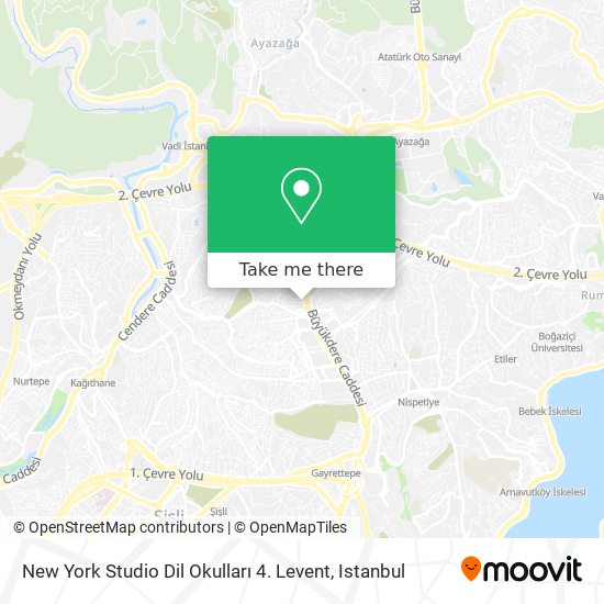 New York Studio Dil Okulları 4. Levent map