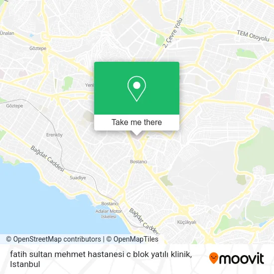 fatih sultan mehmet hastanesi c blok yatılı klinik map