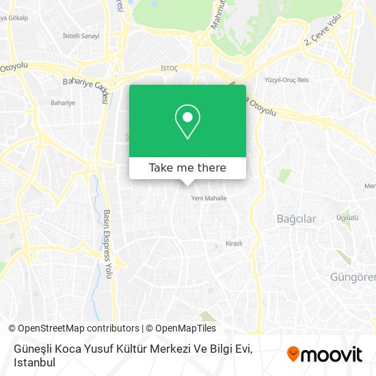 Güneşli Koca Yusuf Kültür Merkezi Ve Bilgi Evi map