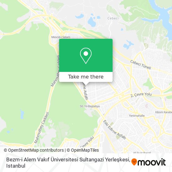 Bezm-i Alem Vakıf Üniversitesi Sultangazi Yerleşkesi map