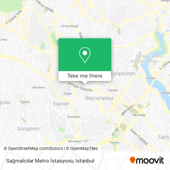 Sağmalcılar Metro İstasyonu map