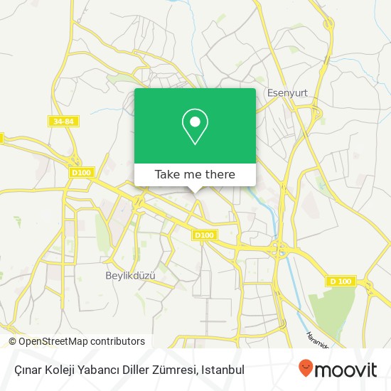 Çınar Koleji Yabancı Diller Zümresi map