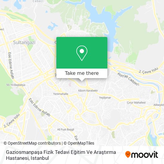 Gaziosmanpaşa Fizik Tedavi Eğitim Ve Araştırma Hastanesi map