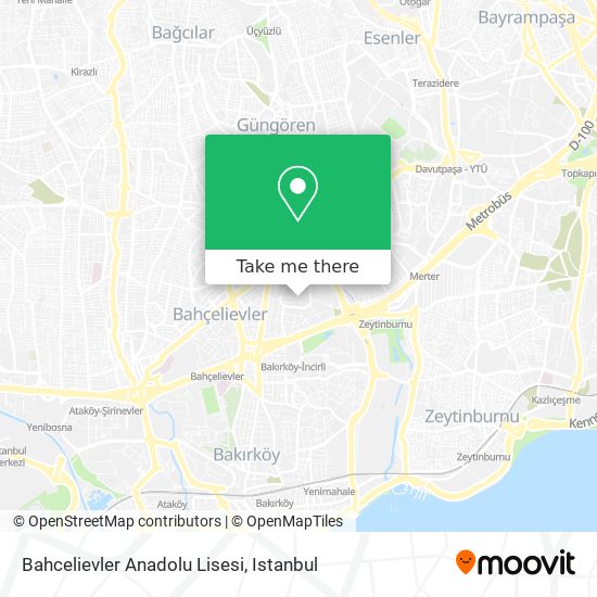 Bahcelievler Anadolu Lisesi map