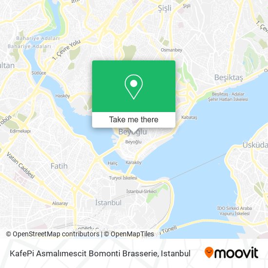 KafePi Asmalımescit Bomonti Brasserie map