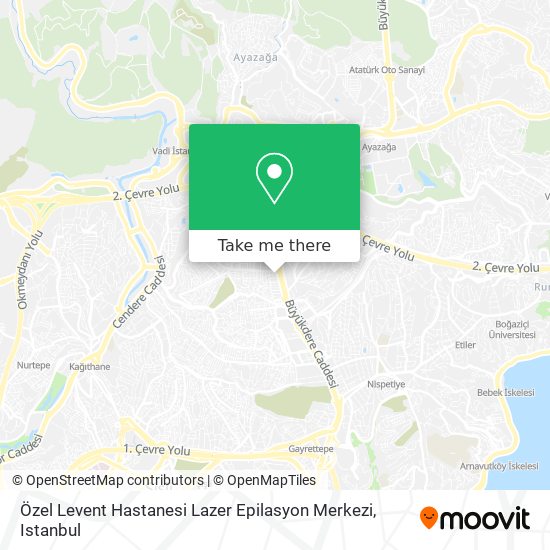 Özel  Levent  Hastanesi Lazer Epilasyon Merkezi map