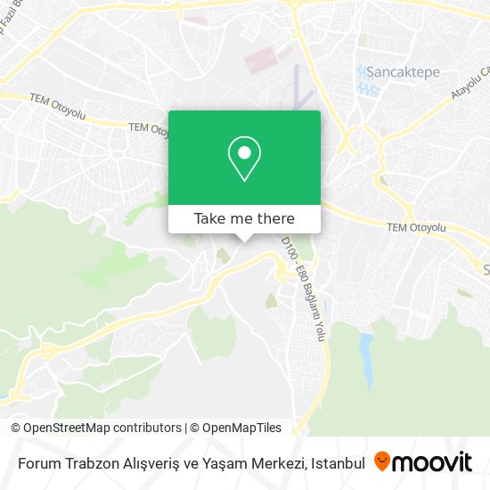 Forum Trabzon Alışveriş ve Yaşam Merkezi map