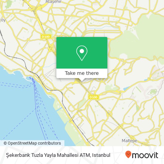 Şekerbank Tuzla Yayla Mahallesi ATM map