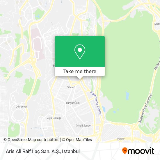 Aris Ali Raif İlaç San. A.Ş. map