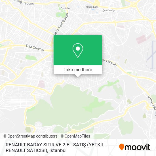 how to get to renault baday sifir ve 2 el satis yetkili renault saticisi in atasehir by bus cable car train metro or ferry moovit