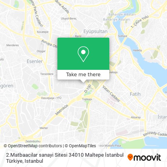 2.Matbaacilar sanayi Sitesi 34010 Maltepe İstanbul Türkiye map