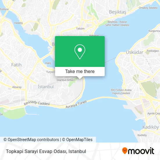 Topkapi Sarayi Esvap Odası map