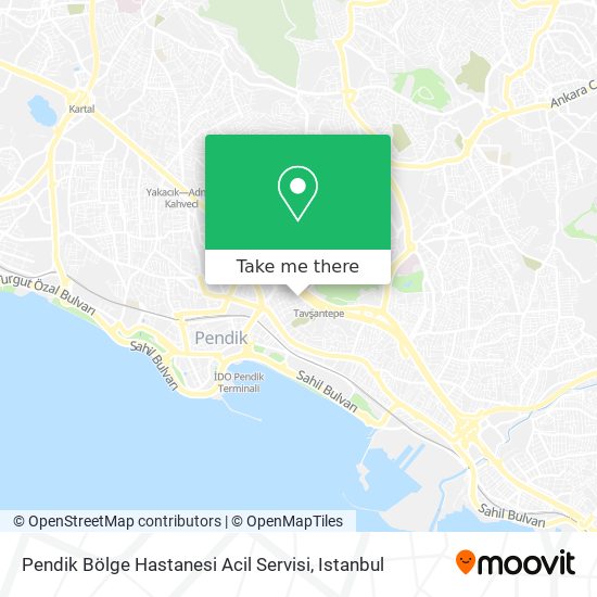 Pendik Bölge Hastanesi Acil Servisi map