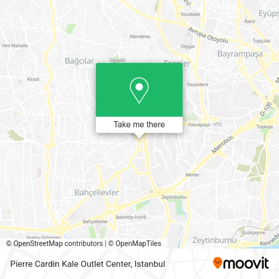 Pierre Cardin Kale Outlet Center map