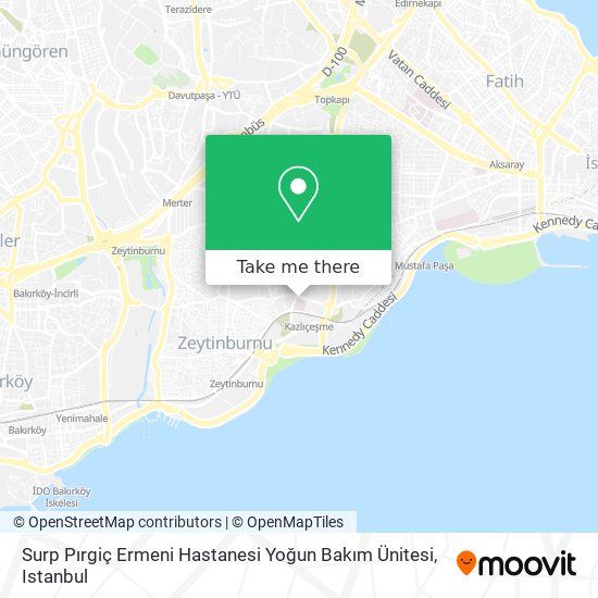 Surp Pırgiç Ermeni Hastanesi Yoğun Bakım Ünitesi map