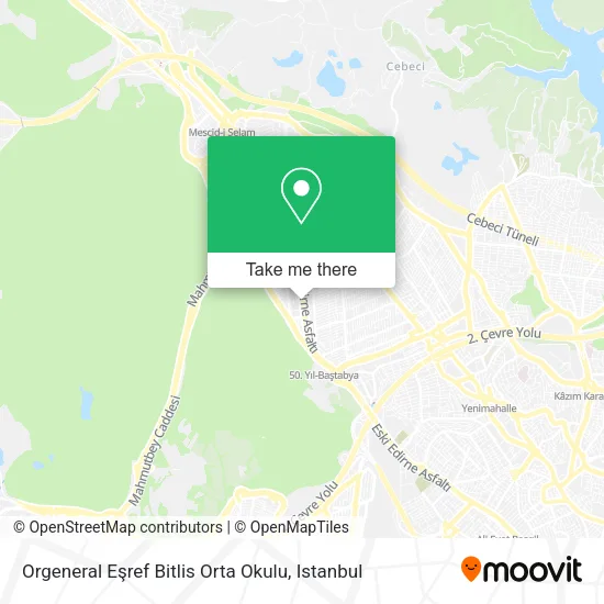 Orgeneral Eşref Bitlis Orta Okulu map