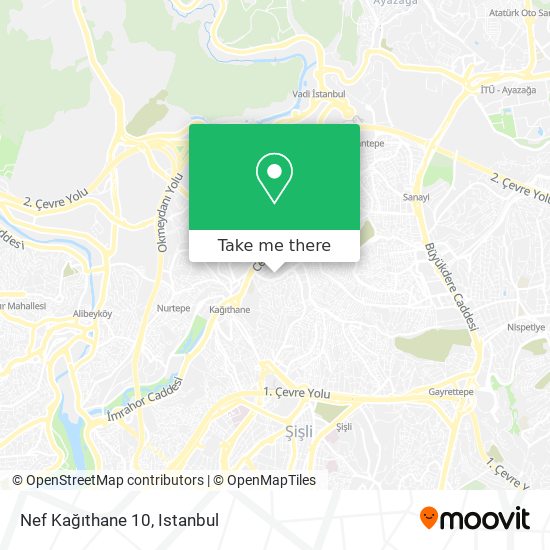 Nef Kağıthane 10 map