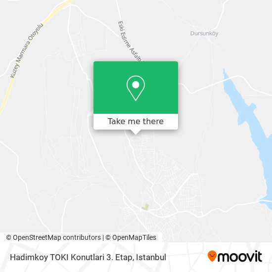 Hadimkoy TOKI Konutlari 3. Etap map