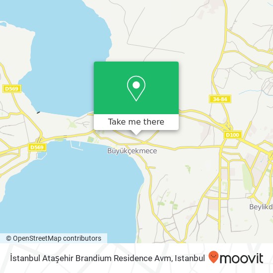 İstanbul Ataşehir Brandium Residence Avm map