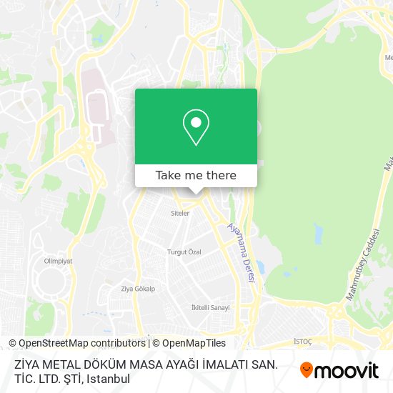 ZİYA METAL DÖKÜM MASA AYAĞI İMALATI SAN. TİC. LTD. ŞTİ map