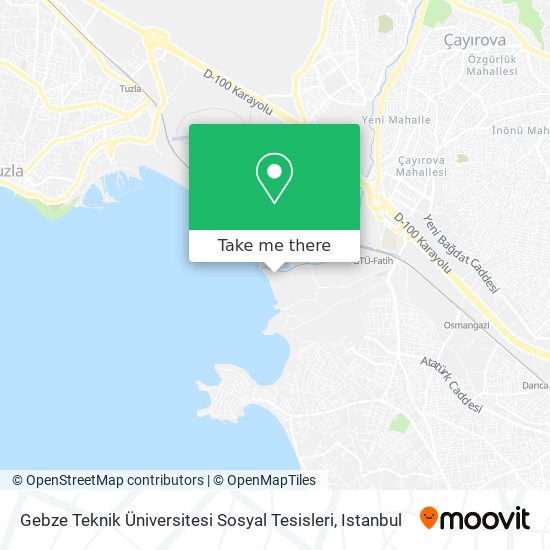 Gebze Teknik Üniversitesi Sosyal Tesisleri map