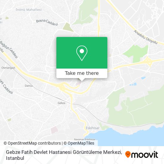 Gebze Fatih Devlet Hastanesi Görüntüleme Merkezi map