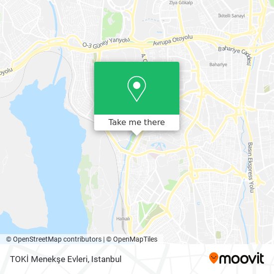 TOKİ Menekşe Evleri map