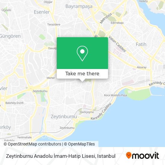 Zeytinburnu Anadolu İmam-Hatip Lisesi map