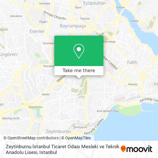 Zeytinburnu İstanbul Ticaret Odası Mesleki ve Teknik Anadolu Lisesi map